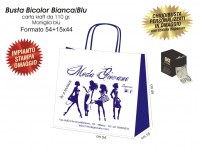 BUSTE IN CARTA BICOLOR BIANCA/BLU